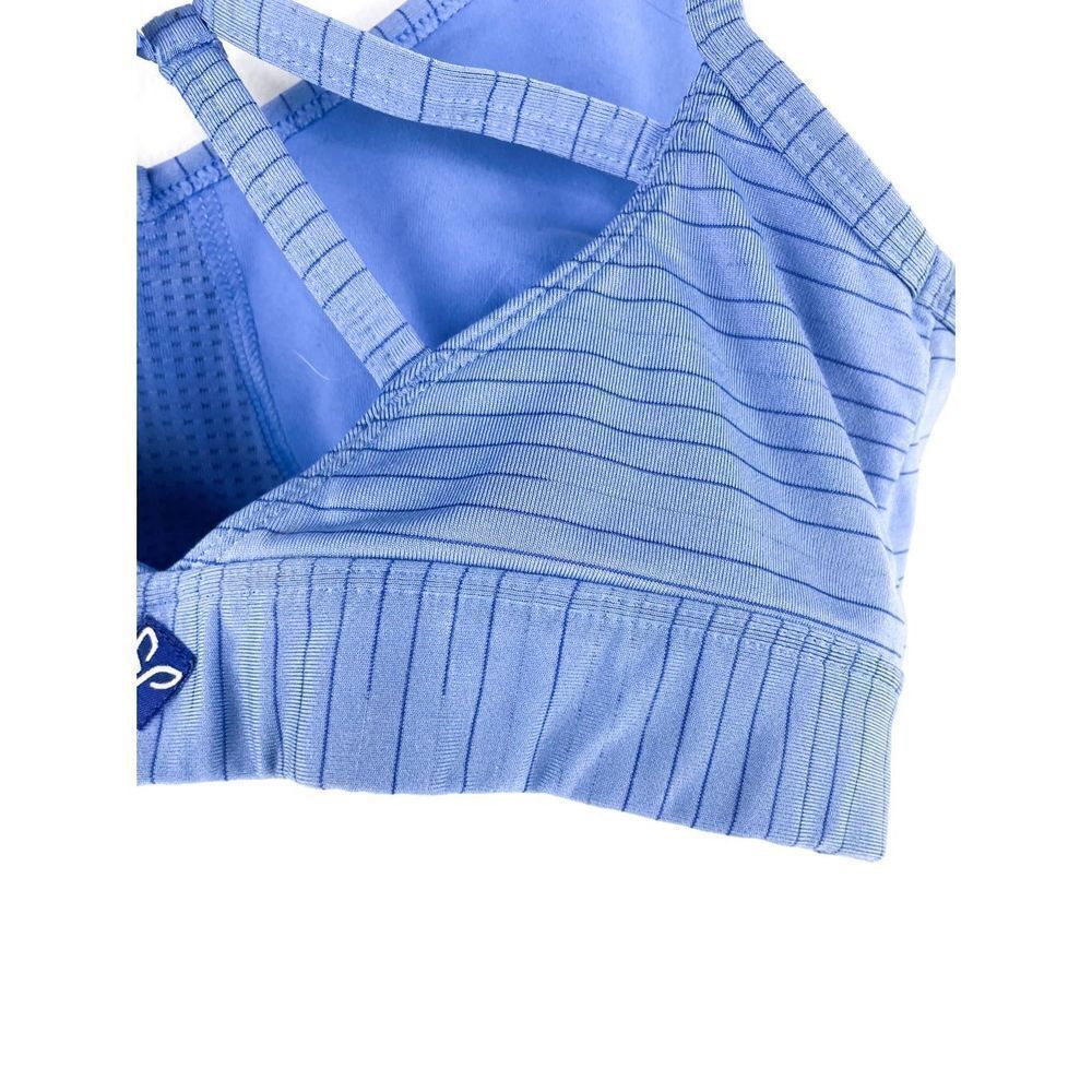 PrAna Dreaming Sports Bra Strappy Size XS‎ Blue Stripe - Picture 7 of 11